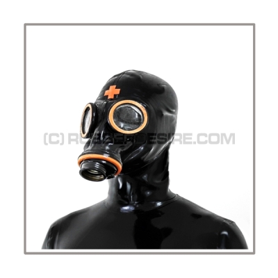 M41-gasmask-set TWIN-M-NURSE with separate openface-hood and sunglasses-stickers